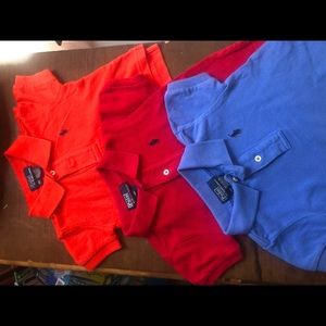 Boys-  3 Little boys Ralph Lauren Polo shirts